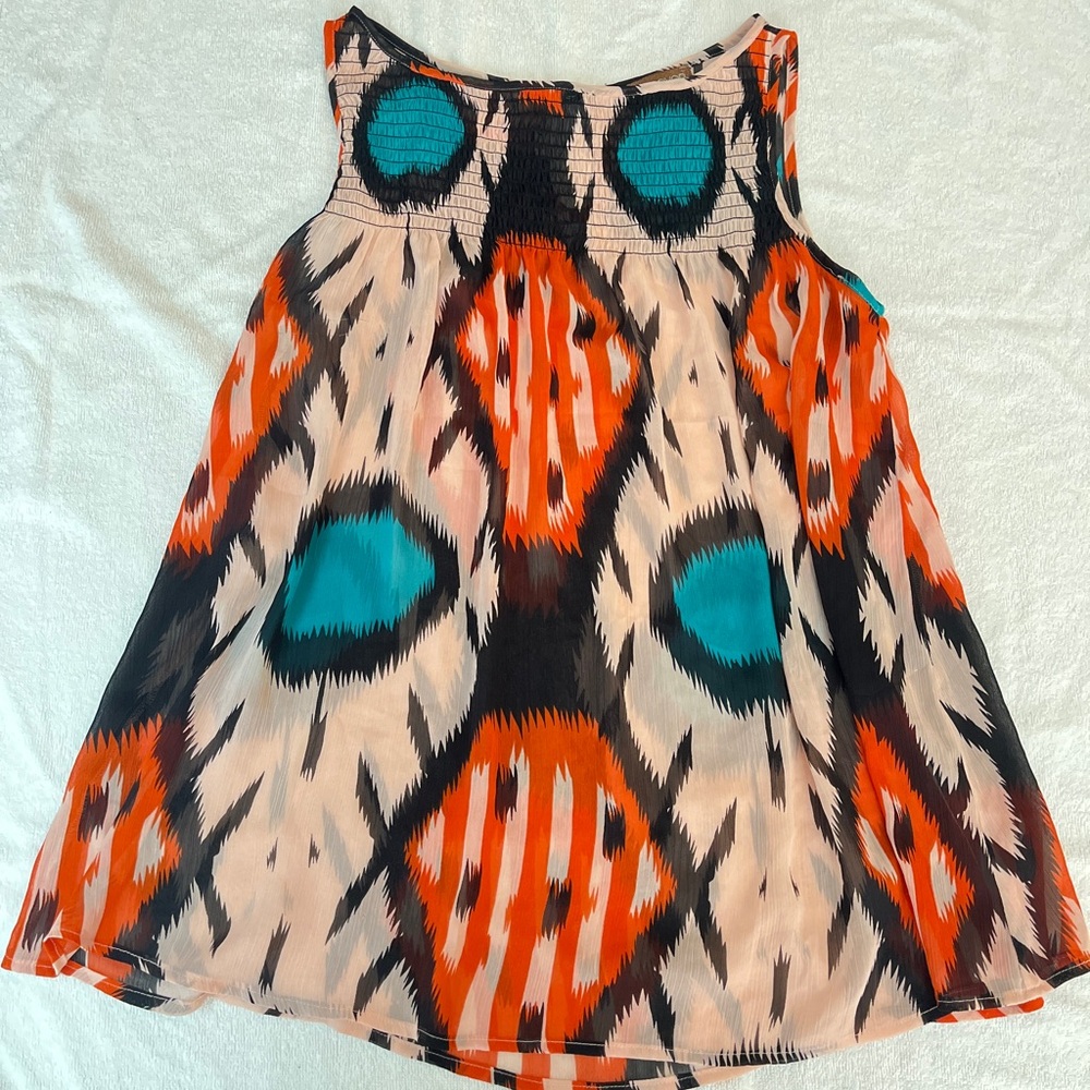 Forever 21 Multicolor Patterned Tank Top